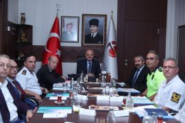 Trafik Değerlendirme Toplantısı Vali Çakacak’ın başbakanlığında yapıldı